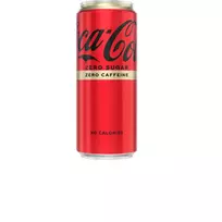 Coca Cola Gāzēts Zero Caffeine soft drink, can, 0.33l (DEP)
