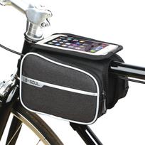 B-soul Touch Screen Phone Bag for Mountain Bike - Front Beam & Top Tube Bicycle Saddle Bag 18*4*12.5 cm juoda