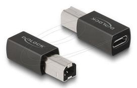 Delock USB 2.0 Adapter USB Type-C Socket to Type-B Plug