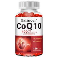 CoQ10 400mg with Omega-3 Softgels, Full Spectrum Tri-Action Cardiovascular Energy Supplement 120PCS