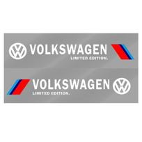 2 vnt. Automobilio 3D lipdukai Automobilio šono kėbulo sportiniai lipdukai Automobilio aksesuarai Volkswagen Golf-4 5 6 7 Bora Jetta POLO MK4 MK6 Bora Passat balta