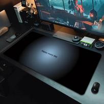 XXL Mouse Pad 1000x500 Gradient stop simple Desk Mat Texture Game office gaming Accessories Mice Mats for Home Table Decorate 30cmx80cm(11.8x31.5inch) gray