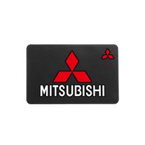 Car Interior Anti Slip Mat GPS Phone Holder Non-Slip Mat for Mitsubishi Space Star Eclipse Cross ASX Xl Lancer 9 Galant Ralliart FL1 black