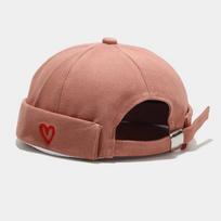 Spring And Summer Cotton Cartoon Docker Cap Brimless Hat Skullies Beanie Hats Landlord Sailor Cap Men And Women 11 56-60cm wear rožinė