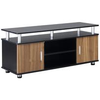 TV spintelė iki 55  su spintelėmis ir lentynomis iš medžio ir aliuminio, 120x40x52,2cm 120 x 40 x 52.2 cm