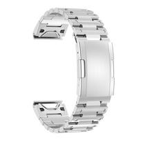 26/22mm Stainless Steel Band for Garmin Fenix 8 51/47mm E 7 7X Pro 6 6X Bracelet Bands For Tactix 8 Quatix 8 Instinct 3 2X Strap QuickFit 22mm white