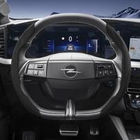 Suitable for Opel Sports Suede Steering Wheel Cover, Split Snap-On Anti-Slip Style, for Models Such as Corsa, Mokka, Astra, Grandland, Combo gray