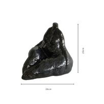 Keramikos rankdarbiai Žmogaus kūno skulptūra Abstrakti stambi moteris Nuogas meno ornamentas Dekoratyvinės figūrėlės Namų dekoravimo aksesuarai black