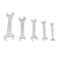 5pcs/set Super-Thin Open End Wrench Set Metric 6-17mm Slim Spanner Wrench Set High Carbon Steel Made 1 white