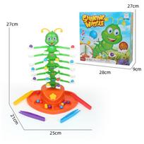 Top Kids Electric Dance Bug Toy Party Table Puzzle Game & Caterpillar Shaking Toy for Fun Wiggle Dance Activities green