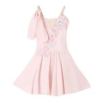 Chiffon Kids Ballet Dress Chinese Sling Classical Leotard Modern Dance Dress Stage Costume Party Dress Performance Costume 120CM rožinė