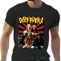 UK Famous Rock Band Deep Purple Vintage Classic Comfortable Breathable Men Women Unisex T-shirt S įvairiaspalvis