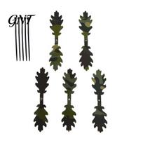 Ghillie Suit Accessories 5/10Pcs Camouflage Leaf Scrim Strip, Camo Leafy Strip with Zip Tie, Concealment Abrasion Resistant Strips Leaves for Hunting 5pcs B