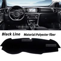 For KIA Sportage 4 2016 2017 2018 2019 2020 Car Dashboard Cover Mat Sun Shade Pad Carpet Mat Anti-UV Accessories Protective MATS pzce30 Right Rudder gray