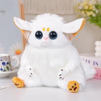 22CM Simulation Lemur Plush Animal Toys Realistic Cute Stuffed Monkey Fox Doll Soft Pillow For Children Boys Birthday Xmas Gifts 22cm balta