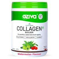 OZiva Vegan Collagen Supplement (Watermelon) for Skin, Hair & Nails | Plant-Based Collagen Peptides Supplement for Men & Women | Non-GMO, No Sugar