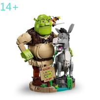 Creative store 1403pcs New Monster Shrek Classic IP Assembled Building Blocks Gift for Boyfriend/Girlfriend MOC black