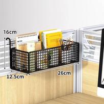 Save Space Bedside Hanging Storage Rack Grid Design Bathroom Storage Shelf  Home Black-M gray