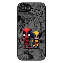 Wolverine Marvel Deadpool Casing Phone Cover for Apple iPhone 17 16 Plus 13 12 Pro Max Mini X XR ProMax 16E 15+ 16Plus Air Case iPhone17 Pro gray