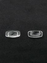 50Pairs(100pcs) 5.6x10.7mm Silicone Eyewear Glasses Nose Pads Eyeglasses Nose pad Repair Accessory  Push in CY062 black