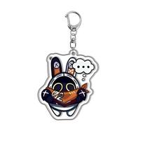 New Game Zenless Zone Zero Keychain The Bangboo Cute Billy Pendant Car Key Chain for Accessories Bag Keyring Jewelry Fans Gifts gray
