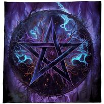 Star Tarot Tablecloth Washable and Wear resistant,Practical Tarot Tablecloth Table Cover for Dining Room Kitchen 50x50cm blue