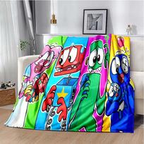 2026 New R-Rainbows Friends Cartoon Blanket,Soft Throw Blanket for Home Bedroom Bed Sofa Picnic Travel Office Cover Rest Kid 75cm x 90cm blue