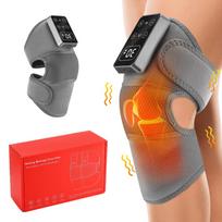 2026 New Electric Knee Massager Vibration Massage Brace 5 Levels Heating Cordless Knee Muscle Relaxation Pad Thermal Belt Leg Calf Care black