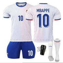 Mbappe Prancūzijos išvykos marškinėliai 2024-25 Europos čempionato futbolo uniformos komplektas Suaugusiems Vaikams Kvėpuojantis Greitai Džiūstantis Gerbėjų Versija #16 įvairiaspalvis