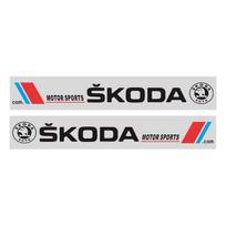 Automobilio logotipas gėlė šoninės durys gėlė automobilio lipdukas Skoda Octavia Superb Rapid Kodiaq Karoq Fabia Kamiq Roomster Citigo MK2 MK1 2 3