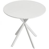 Valgomojo stalas, apvalus, baltas, Ø 80 × 75 cm