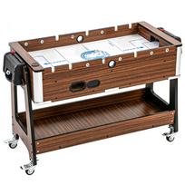 Daugiafunkcis žaidimų stalas 3 viename, riešutmedžio spalvos ir baltas, 102,5 × 61,5 × 65 cm