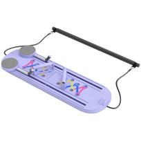Pilates treniruoklio rinkinys, 5 treniravimo būdai, sulankstomas, šviesiai mėlynas, 97 x 30 x 3 cm