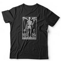 Death Tarot Card Tshirt Unisex and Kids Occult Gothic Fortune Telling Retro XL black