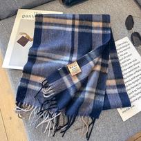 Vilnonis moteriškas šalis Prabangus kašmyro žiemos pledas apsiaustas Laisvalaikio languotas spaudinys Pashmina Bufanda Kelioninis pončas Šaliai Echarpe 32x180cm gray