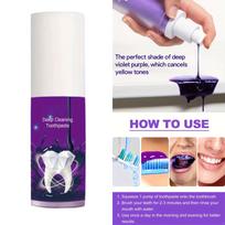 Deep Cleaning Purple Toothpaste - Visibly Minimizes Stains for a Refreshed Mouthfeel and Long-Lasting Fresh Breath, Dental Hygiene Essential One Size