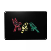 Mfoever  Retro Ajax Bob Marley Metal Sign Personalized Three Little Birds Tin Plaques Cafe Man Cave Bar Decorations Art  Tin Sign 20x30cm（7.8x11.8inch）