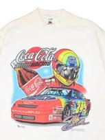 Vintage 90's Nascar Coca Cola White T Shirt all sizes S-5XL QT2837 Unisex T-Shirt M gray