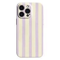 Phone Case For Oppo Find X9 X8 X7 X6 X5 X3 Pro Ultra Lite Glossy Purple Stripe Hard PC Shockproof Cover Coque Capa OPPO Find X3 Lite