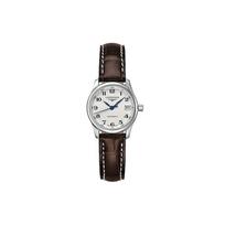 Longines Master Collection Automatic Mechanical Movement Date Display Chronograph Watch Women watches Silver Steel Black L2.128.4.78.3 Regular Watch Box,White Dial white