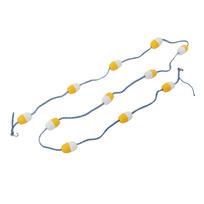 Float Lane Line 5M 7CM PVC Reuse Swimming Pool Safety Divider Rope for Indoor Swimming Pool white