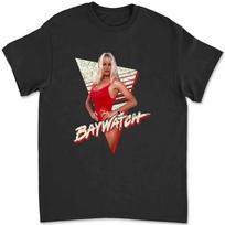 Baywatch Pamela Anderson Lifeguard Triangle Cj Parker Wham Long Sleeve T Shirt Rare Deals 2GHN S brown