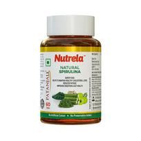 Nutrela Nutrition Spirulina Tablets | High-Protein Superfood | Rich in Vitamins, Minerals & Antioxidants | Boosts Immunity & Energy | Gluten-Free