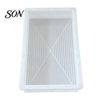 Professional Garden Decor Molds Stepping Stone Mold, Reusable Concrete Paver DIY Outdoor Landscaping Resin Cement Path Mould for Backyard A gray