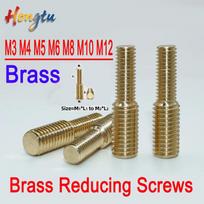 Hongtu M3-M12 Conversion Screw Brass Metric Thread Double-end Converter Reducing Screws for Camera Adapter Copper Bolt M3x6 to M4x6(5pcs