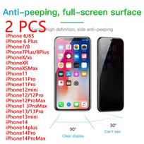 IPhone 14/13/12/X/8/7 Privatumas Apsauginė grūdinto stiklo ekrano plėvelė 2 vnt.