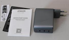 Anker Prime Charger, 3 Ports, Silver | Anker Prime Charger, 3 Ports, 160W, Silver | UNPACKED, NO ORIGINAL PACKAGING