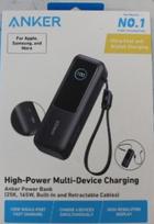 Anker | Anker Zolo Powerbank | A1695H11 | 25000 mAh | Built-In USB-C and Retractable Cable) | Grey | DEMO