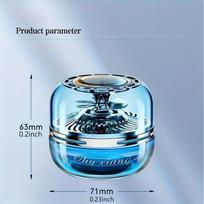 Solar Rotating Car Air Freshener Sunlight Activated Ocean Scent Spinner Auto Spin Decor for Tesla/SUV/Sedan Aromatherapy Car Accessories Ocean white