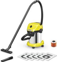 Karcher Vacuum Cleaner|KARCHER|Wet and dry vacuum cleaner WD 3 S V-17/4/20 + 4 FB|1000 Watts|Suction power 230W|Capacity 17 l|Noise 74 dB|Yellow|Weight 4.8 kg|1.628-152.0